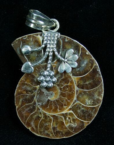 Sterling Silver Ammonite Pendant #7063